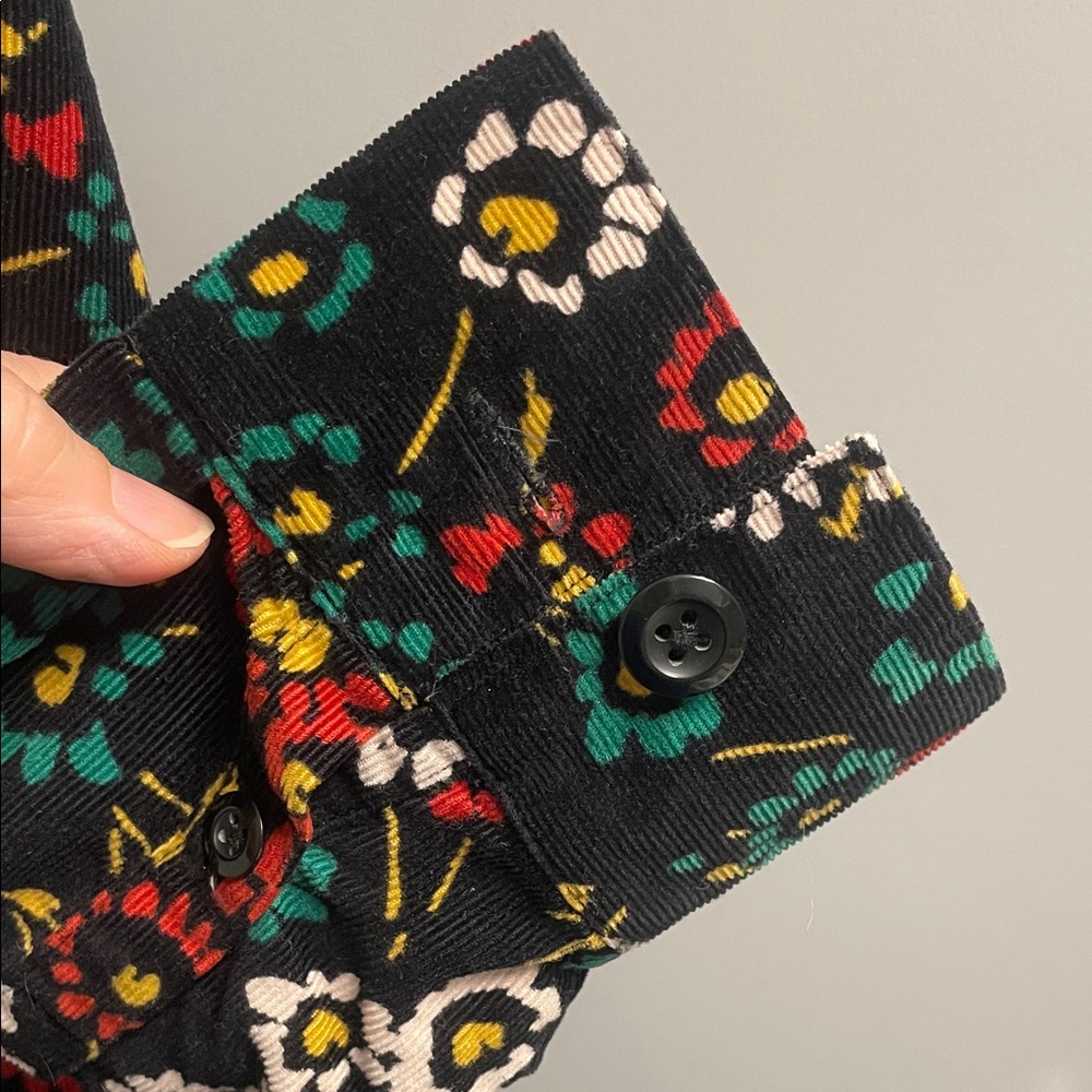 Boden Black Floral Long Sleeve Dress - Picture 5 of 10